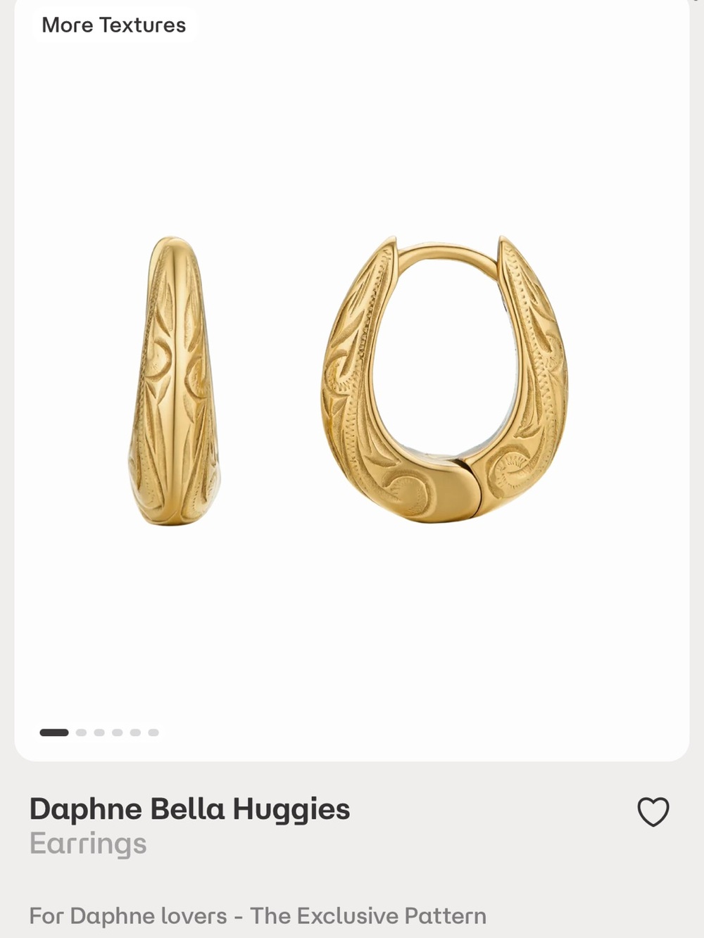 Hey Harper Daphne Bella Huggie Earrings Gold